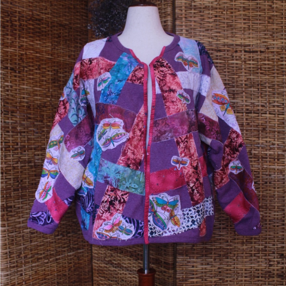 Vibrant Patchwork Women's Jacket - image 1